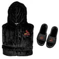 thumbnail image 1 of Men's ISlide  Black St. Louis Cardinals Hooded Phantom Robe & Fur Slide Bundle, 1 of 1