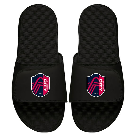 Men's ISlide Black St. Louis City SC Primary Logo Slide Sandals