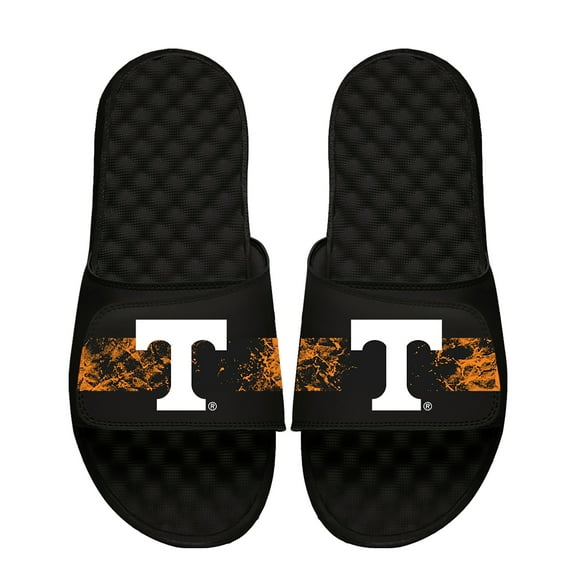 Men's ISlide Black Tennessee Volunteers Distressed Slide Sandals