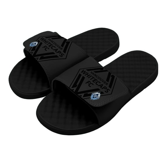 Men's ISlide Black Vancouver Whitecaps FC Tonal Pop Slide Sandals