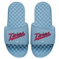 thumbnail image 1 of Men's ISlide Blue Minnesota Twins Wordmark Cooperstown Slide Sandals, 1 of 1