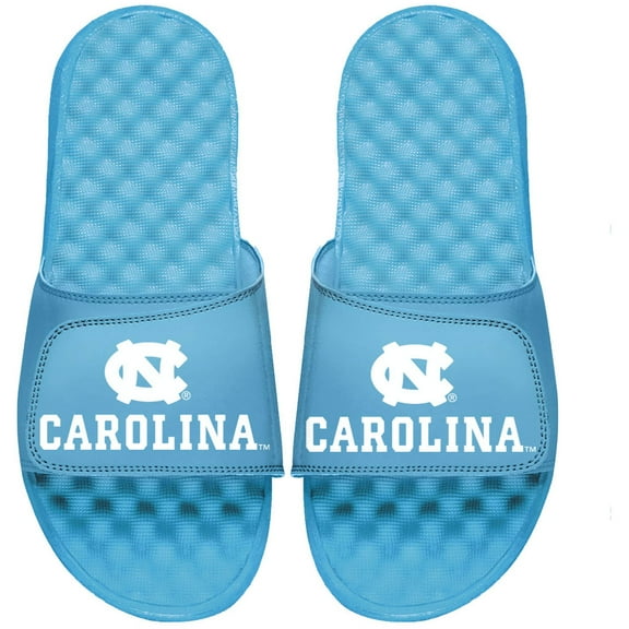 Men's ISlide Carolina Blue North Carolina Tar Heels Combination Wordmark Slide Sandals