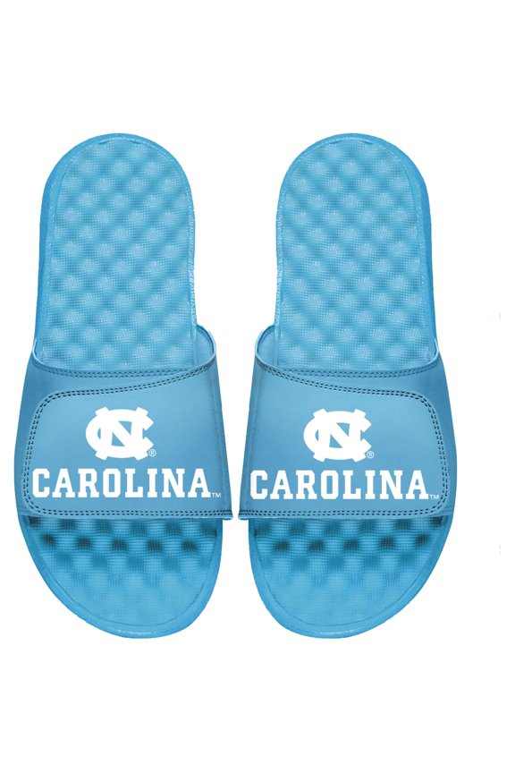 Men's ISlide Carolina Blue North Carolina Tar Heels Combination Wordmark Slide Sandals