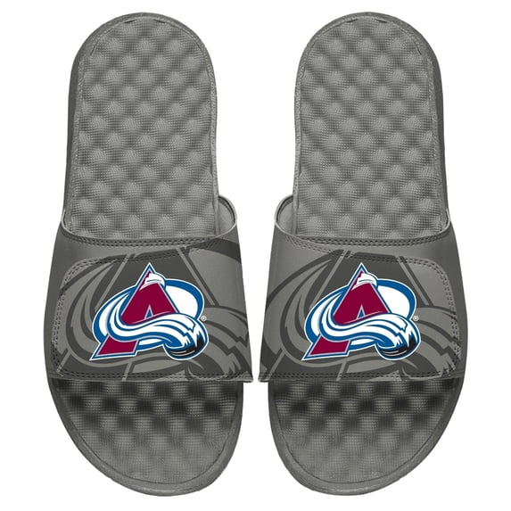 Men's ISlide Gray Colorado Avalanche OT Slide Sandals