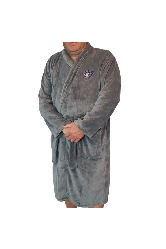 Men's ISlide Gray Columbus Blue Jackets Boss Robe
