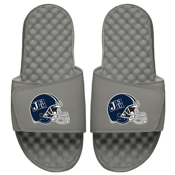 Men's ISlide Gray Jackson State Tigers Helmet Slide Sandals