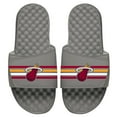 thumbnail image 1 of Men's ISlide Gray Miami Heat Stripes Slide Sandals, 1 of 1