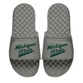 thumbnail image 1 of Men's ISlide Gray Michigan State Spartans Alternate Logo Slide Sandals, 1 of 1