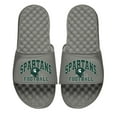thumbnail image 1 of Men's ISlide Gray Michigan State Spartans Football Slide Sandals, 1 of 1