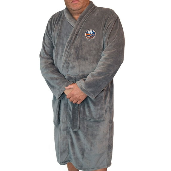 Men's ISlide Gray New York Islanders Boss Robe