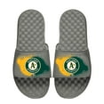 thumbnail image 1 of Men's ISlide Gray Oakland Athletics Spray Paint Slide Sandals, 1 of 1