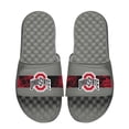 thumbnail image 1 of Men's ISlide Gray Ohio State Buckeyes Distressed Slide Sandals, 1 of 1