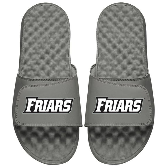 Men's ISlide Gray Providence Friars Wordmark Slide Sandals