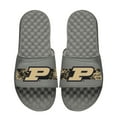 thumbnail image 1 of Men's ISlide Gray Purdue Boilermakers Distressed Slide Sandals, 1 of 1