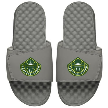 Men's ISlide Gray Seattle Storm Alternate Logo Slide Sandals