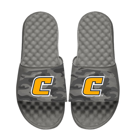 Men's ISlide  Gray Tennessee Chattanooga Mocs Camo Slide Sandals