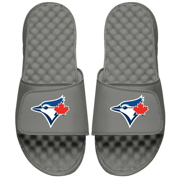 Men's ISlide Gray Toronto Blue Jays Alternate Logo Slide Sandals