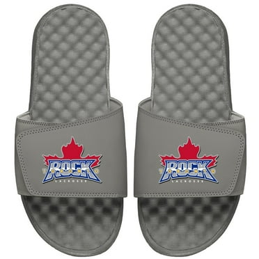 Men's ISlide Gray Toronto Rock Primary Logo Slide Sandals