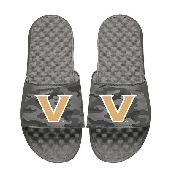 Men's ISlide Gray Vanderbilt Commodores Camo Slide Sandals