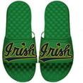 thumbnail image 1 of Men's ISlide Green Notre Dame Fighting Irish Script Blown Up Logo Slide Sandals, 1 of 1