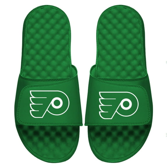Men's ISlide Kelly Green Philadelphia Flyers St. Patrick's Day Slide Sandals
