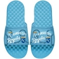 thumbnail image 1 of Men's ISlide Light Blue Kansas City Royals Collage Slide Sandals, 1 of 1