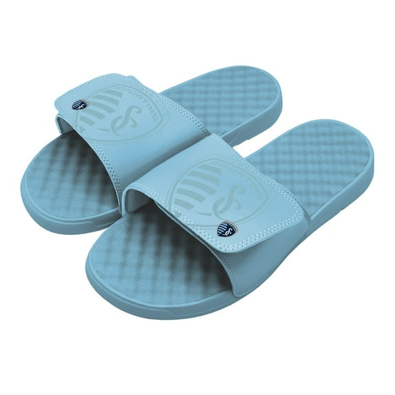 Men's ISlide Light Blue Sporting Kansas City Tonal Pop Slide Sandals