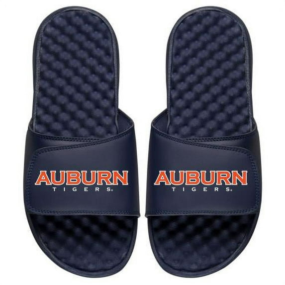 Men's ISlide Navy Auburn Tigers Wordmark Slide Sandals