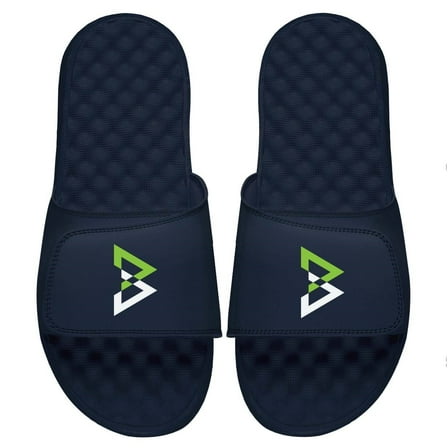 Men's ISlide Navy Beast Mode Logo Slide Sandals