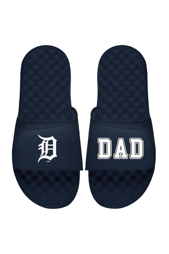 Men's ISlide Navy Detroit Tigers Dad Slide Sandals