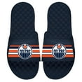 thumbnail image 1 of Men's ISlide Navy Edmonton Oilers Stripe Logo Slide Sandals, 1 of 1