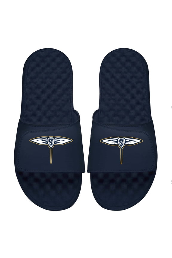 Men's ISlide Navy Georgia Swarm Primary Logo Slide Sandals