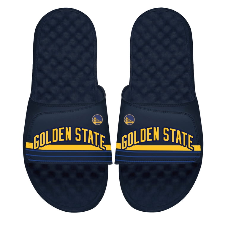 GOLDEN STATE WARRIORS Slip on Sandals Youth ISlide Black Golden State Warriors Primary Motive  main image 3