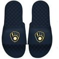 thumbnail image 1 of Men's ISlide Navy Milwaukee Brewers Alternate Logo Slide Sandals, 1 of 1