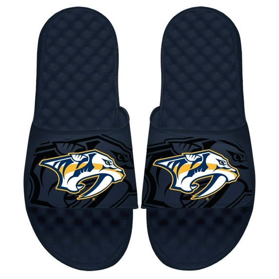 Men's ISlide Navy Nashville Predators OT Slide Sandals