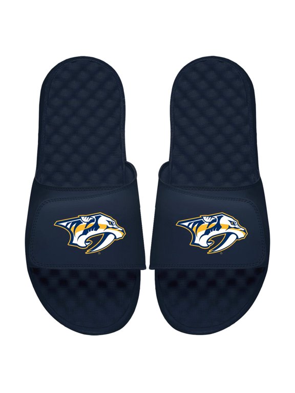 Men's ISlide Navy Nashville Predators Primary Logo Slide Sandals