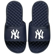 Mens ISlide Navy New York Yankees Alternate Logo Slide Sandals
