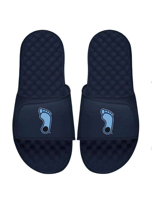 Men's ISlide Navy North Carolina Tar Heels Logo Slide Sandals