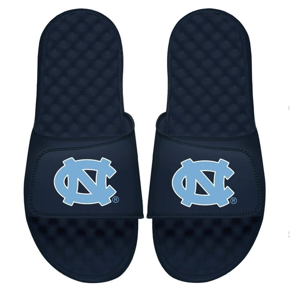 Men's ISlide Navy North Carolina Tar Heels Primary Logo Slide Sandals