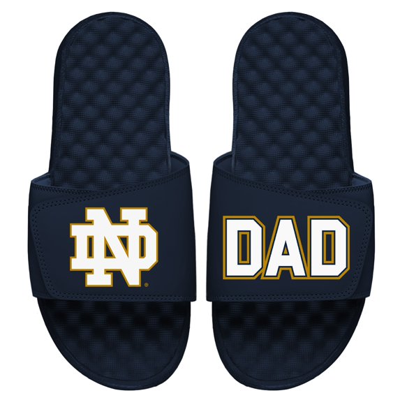 Men's ISlide Navy Notre Dame Fighting Irish College Dad Slide Sandals