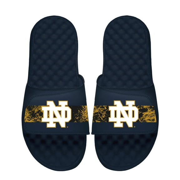 Men's ISlide Navy Notre Dame Fighting Irish Distressed Slide Sandals
