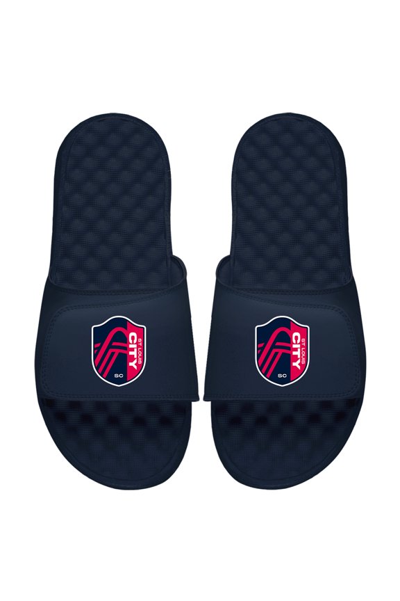 Men's ISlide Navy St. Louis City SC Primary Logo Slide Sandals