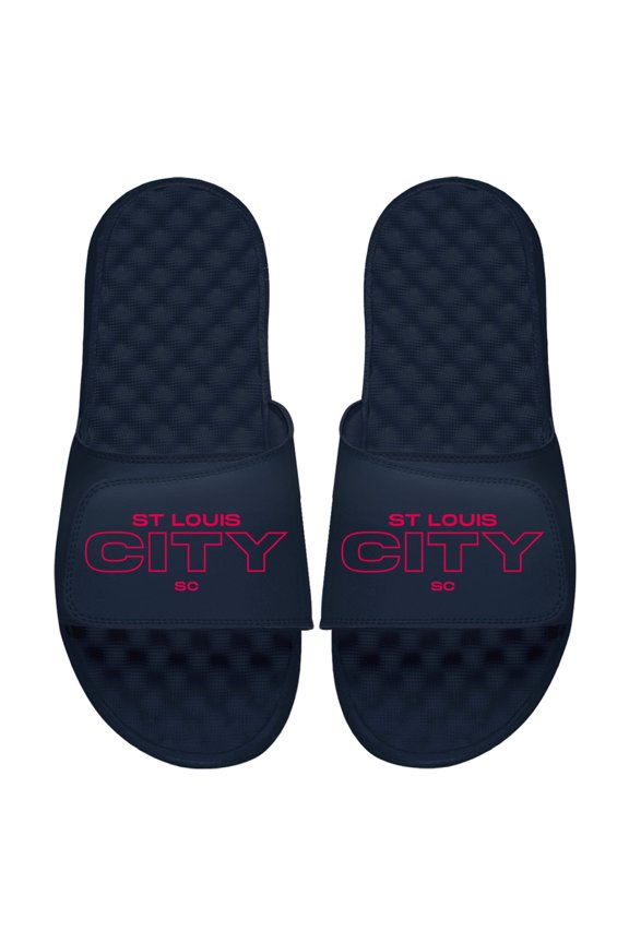 Men's ISlide Navy St. Louis City SC Wordmark Slide Sandals