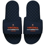 Men's ISlide Navy Virginia Cavaliers Split Bar Slide Sandals