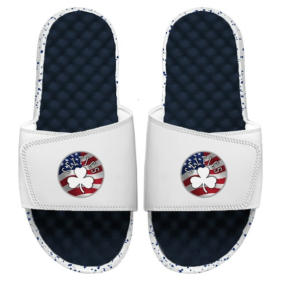 Men's ISlide Navy/White Boston Celtics Americana Slide Sandals