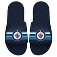 thumbnail image 1 of Men's ISlide Navy Winnipeg Jets Stripe Logo Slide Sandals, 1 of 1