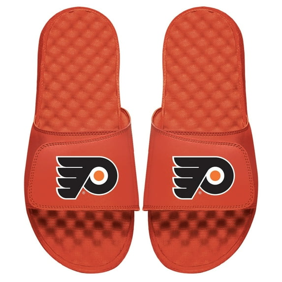 Men's ISlide Orange Philadelphia Flyers Primary Logo Slide Sandals