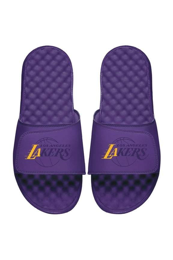 Men's ISlide Purple Los Angeles Lakers Tonal Pop Slide Sandals