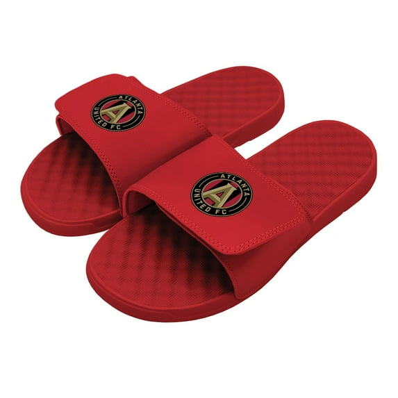 Men's ISlide Red Atlanta United FC Primary Logo Slide Sandals