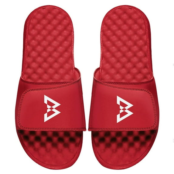 Men's ISlide Red Beast Mode Logo Slide Sandals